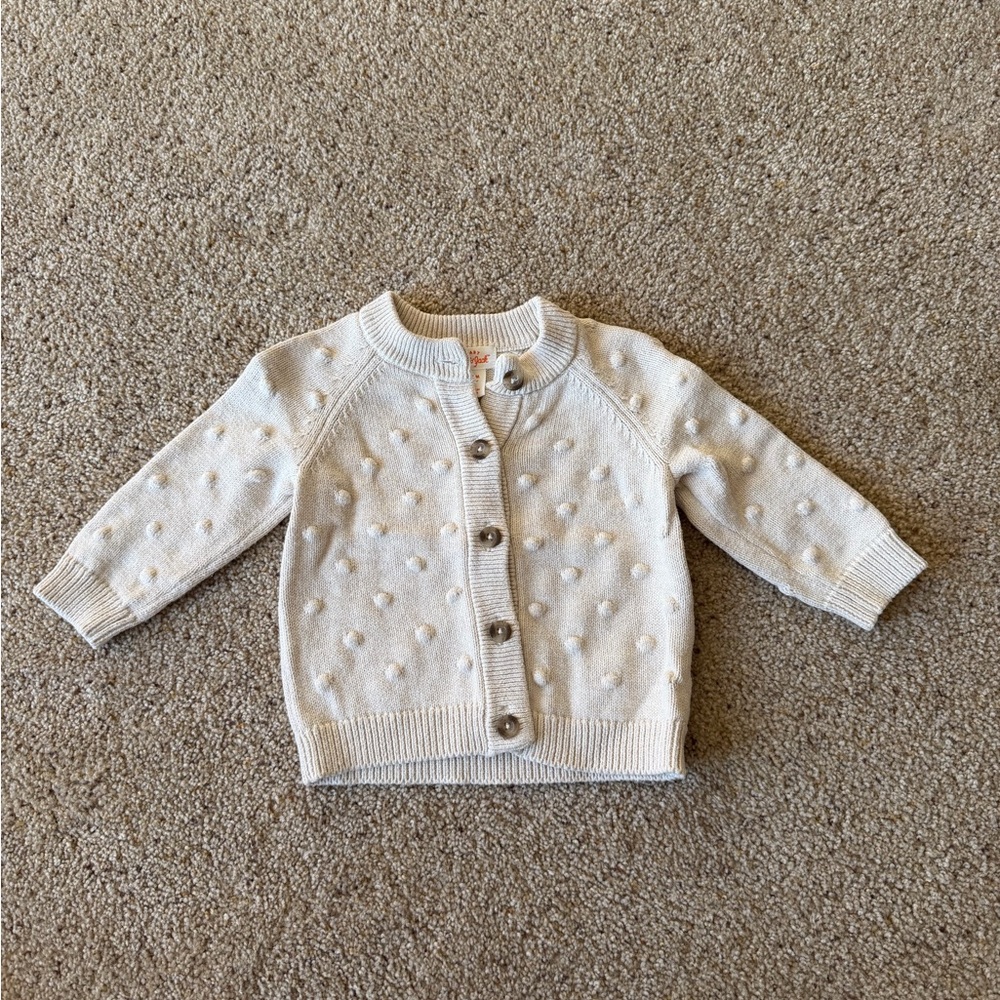 Cat & Jack Cream Kids Cardigan